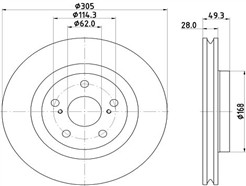 HELLA 8DD 355 135-241 PRO High Carbon