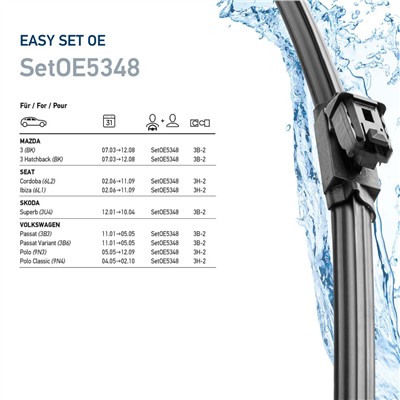 HELLA 9XW 358 164-011 Číslo výrobce: SetOE5348. EAN: 4082300809466.