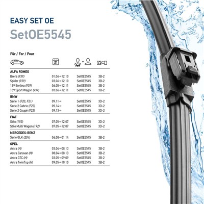 HELLA 9XW 358 164-031 Číslo výrobce: SetOE5545. EAN: 4082300809480.