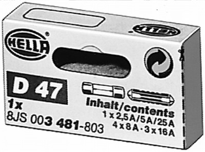 HELLA 8JS 003 481-803 Číslo výrobce: D 47. EAN: 4082300044034.