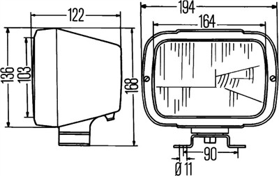 HELLA 1AB 004 231-001 Číslo výrobce: E1 24460. EAN: 4082300029871.