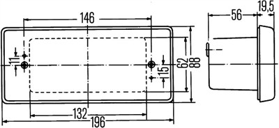 HELLA 2BA 003 734-001 Číslo výrobce: E1 42623. EAN: 4082300086706.