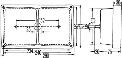 HELLA 2SD 004 431-011 Číslo výrobce: E1 243. EAN: 4082300051537.