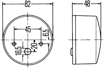 HELLA 2BE 003 185-031 Číslo výrobce: E1 53259. EAN: 4082300049879.