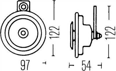 HELLA 3AL 002 952-861 Číslo výrobce: E1 20011. EAN: 4082300279498.