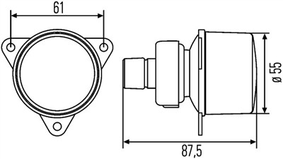 HELLA 2ZR 008 221-057 Číslo výrobce: E1 1052. EAN: 4082300225334.