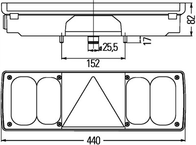 HELLA 2VP 340 450-451 Číslo výrobce: E1 1072. EAN: 4082300241051.