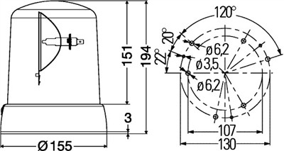 HELLA 2RL 008 061-011 Číslo výrobce: E1 1240. EAN: 4082300144796.