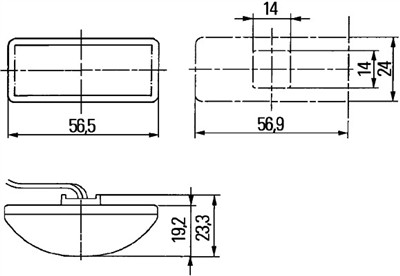 HELLA 2BM 008 771-001 Číslo výrobce: E1 1423. EAN: 4082300158274.