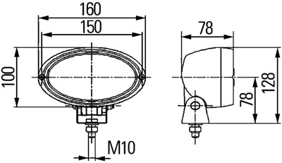 HELLA 1GA 996 161-281 Číslo výrobce: Oval 100 FF. EAN: 4082300215014.