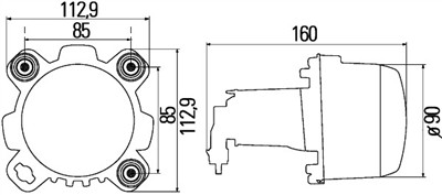 HELLA 1BL 247 042-011 Číslo výrobce: 90 mm Performance. EAN: 4082300246575.