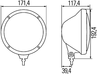 HELLA 1F3 010 119-101 Číslo výrobce: E1 1902. EAN: 4082300460261.