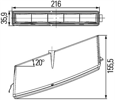 HELLA 2PT 010 043-801 Číslo výrobce: E1 2578. EAN: 4082300260847.
