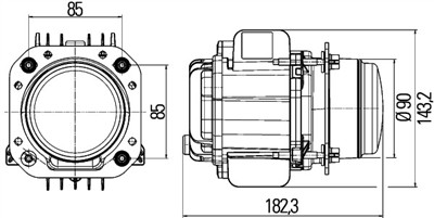 HELLA 1LL 010 820-031 Číslo výrobce: 90 mm LED Modul.