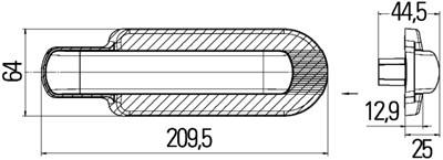 HELLA 2BM 011 788-001 Číslo výrobce: E11 7506. EAN: 4082300408850.
