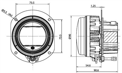 HELLA 1N0 011 988-011 Číslo výrobce: 90 mm LED Modul. EAN: 4082300496994.
