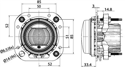 HELLA 1F0 011 988-131 Číslo výrobce: 90 mm LED Modul. EAN: 4082300496895.