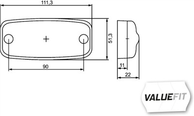 HELLA 2PG 357 008-031 Číslo výrobce: E9 1553. EAN: 4082300553116.