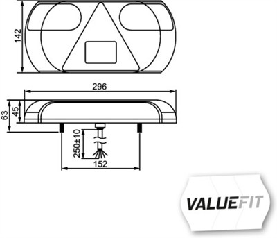 HELLA 2VP 357 016-011 Číslo výrobce: E9 6823. EAN: 4082300553376.