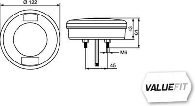 HELLA 2SD 357 027-001 Číslo výrobce: E9 6653. EAN: 4082300553673.