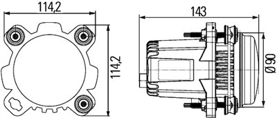 HELLA 1ML 012 488-111 Číslo výrobce: 90 mm LED Modul. EAN: 4082300591668.