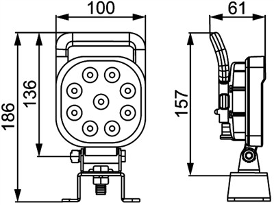 HELLA 1GA 357 103-082 Číslo výrobce: S1500 LED. EAN: 9002920162005.
