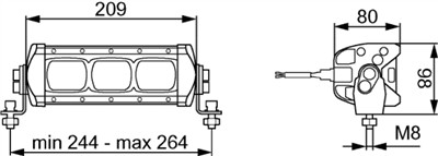 HELLA 1GE 360 000-002 Číslo výrobce: Lightbar LBX-220 LED. EAN: 9002920161626.