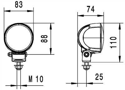 HELLA 1G0 996 576-001 Číslo výrobce: M70 3.2 LED. EAN: 9002920159746.