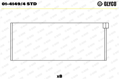 GLYCO 01-4149/4 STD Číslo výrobce: 01-4149/4. EAN: 4044197422340.