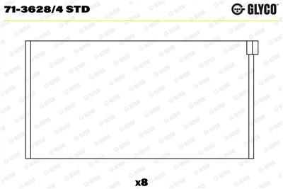 GLYCO 71-3628/4 STD Číslo výrobce: 71-3628/4. EAN: 5010874478565.