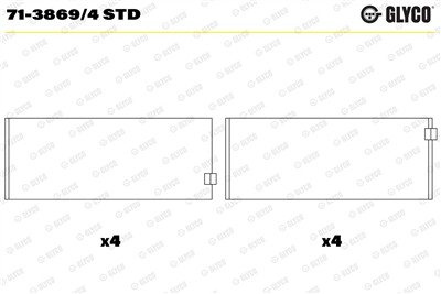 GLYCO 71-3869/4 STD Číslo výrobce: 71-3869/4. EAN: 5010874479944.
