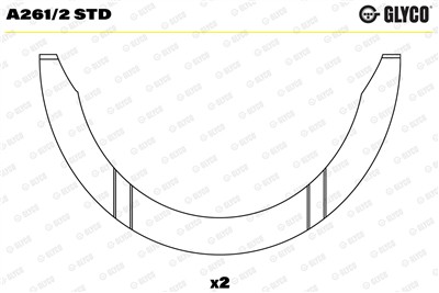 GLYCO A261/2 STD Číslo výrobce: A261/2. EAN: 4044197430536.
