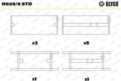 GLYCO H025/5 STD Číslo výrobce: H025/5. EAN: 5010874484030.