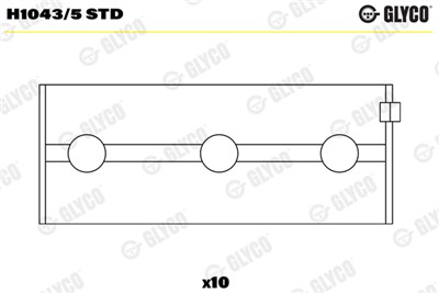 GLYCO H1043/5 STD Číslo výrobce: H1043/5. EAN: 4044197431380.