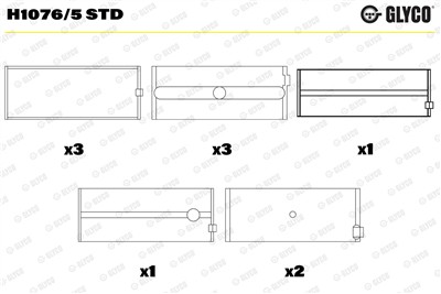 GLYCO H1076/5 STD Číslo výrobce: H1076/5. EAN: 4044197432233.