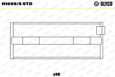GLYCO H1095/5 STD Číslo výrobce: H1095/5. EAN: 4044197432677.