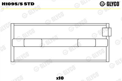 GLYCO H1095/5 STD Číslo výrobce: H1095/5. EAN: 4044197432677.