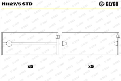 GLYCO H1127/5 STD Číslo výrobce: H1127/5. EAN: 4044197433445.