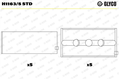 GLYCO H1163/5 STD Číslo výrobce: H1163/5. EAN: 4044197434244.