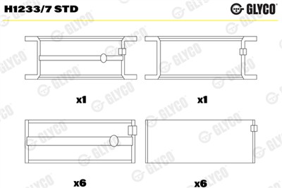 GLYCO H1233/7 STD Číslo výrobce: H1233/7. EAN: 4044197435326.