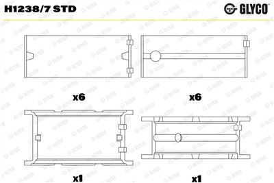 GLYCO H1238/7 STD Číslo výrobce: H1238/7. EAN: 4044197438716.