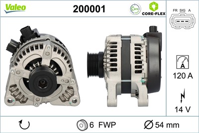VALEO 200001 EAN: 3276422000011.