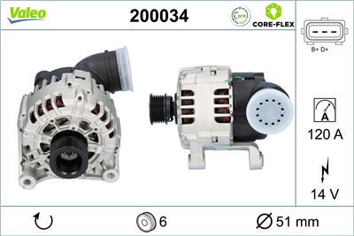 VALEO 200034 EAN: 3276422000349.