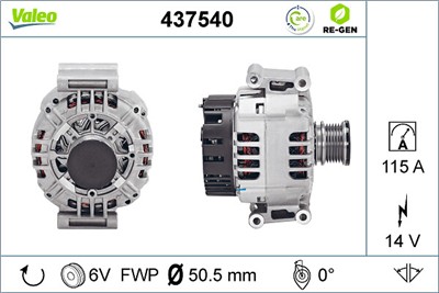 VALEO 437540 EAN: 3276424375407.
