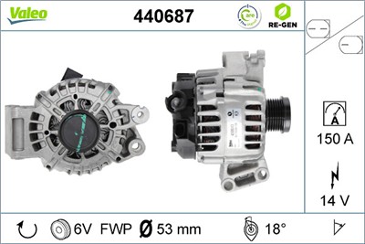 VALEO 440687 EAN: 3276424406873.