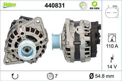 VALEO 440831 EAN: 3276424408310.