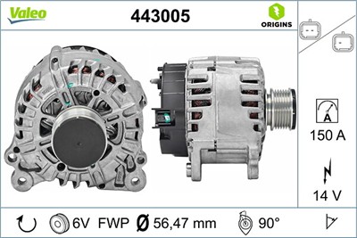VALEO 443005 EAN: 3276424430052.