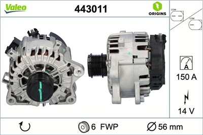 VALEO 443011 EAN: 3276424430113.