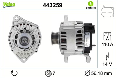 VALEO 443259 EAN: 3276424432599.