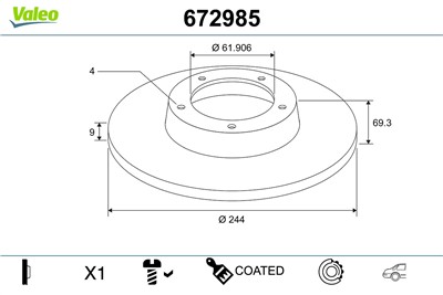 VALEO 672985 EAN: 3276426729857.